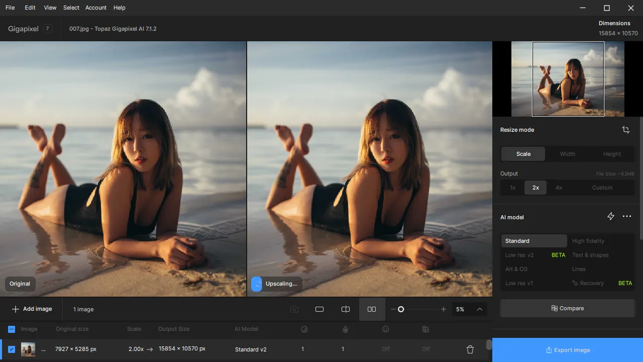 Ai图像放大Topaz Gigapixel v1.1.0高级版-一支黑兰州