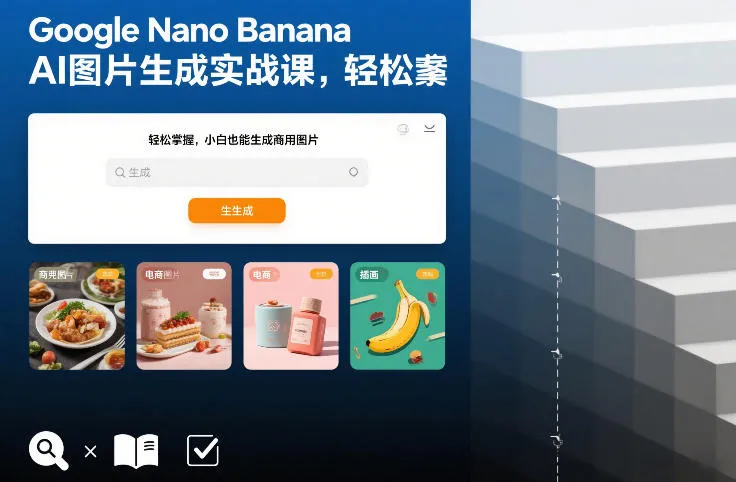 Google Nano Banana AI图片生成实战课，轻松掌握，小白也能生成商用图片-一支黑兰州