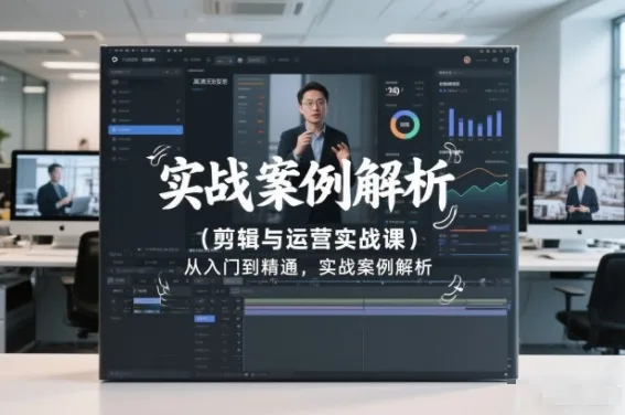 剪辑与运营实战课，从入门到精通，实战案例解析（更新2026）-一支黑兰州