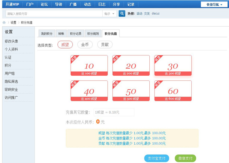 Discuz开通VIP插件免费版-一支黑兰州