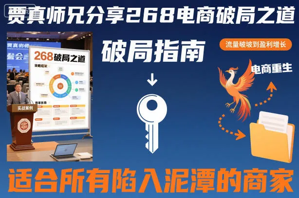 贾真师兄分享268电商破局之道-适合所有陷入泥潭的商家-一支黑兰州