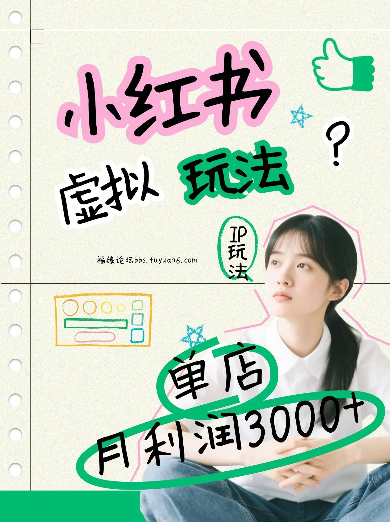 小红书虚拟玩法(铺货流和单品玩法)，单店月利润3000+，IP打法+原创商品(0违规)-一支黑兰州