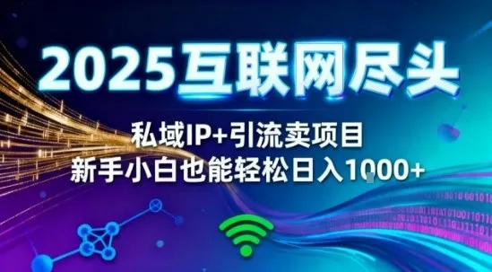 2025网创尽头王炸项目！私域IP+精准引流，新手小白在家躺賺日入1k，零经验也能上手【揭秘】-一支黑兰州