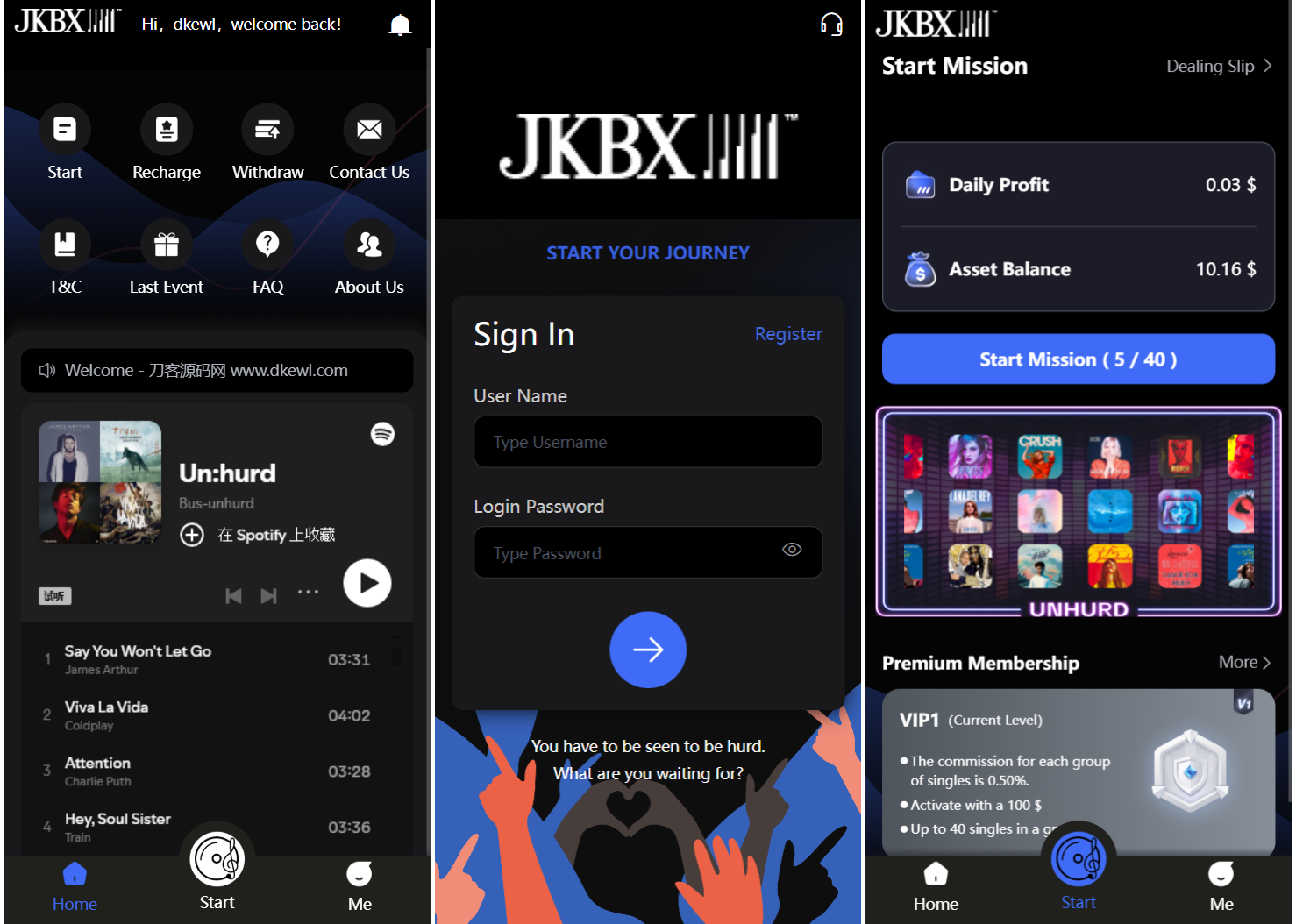 JKBX海外音乐抢单系统源码 Thinkphp框架 附教程-一支黑兰州