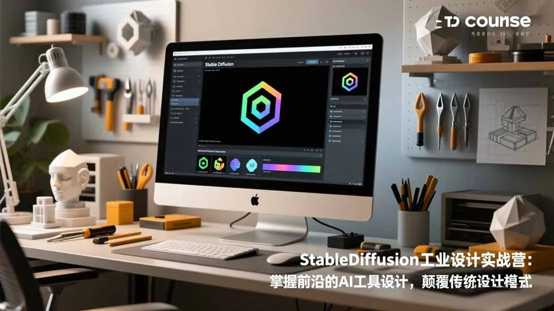 StableDiffusion工业设计实战营：掌握前沿的AI工具设计，颠覆传统设计模式-一支黑兰州