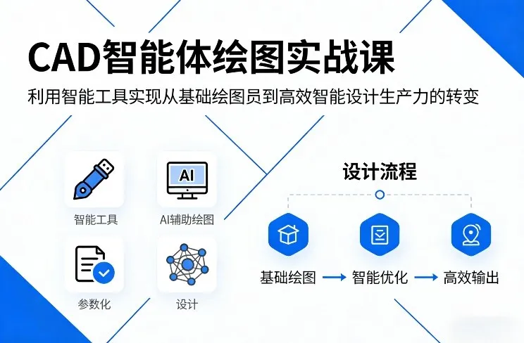 CAD智能体绘图实战课，利用智能工具，实现从基础绘图员到高效智能设计生产力的转变-一支黑兰州