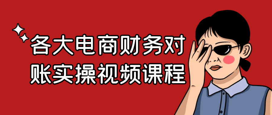 各大电商财务对账实操视频课程-一支黑兰州