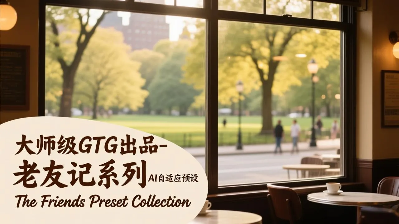 大师级GTG出品-老友记系列AI自适应预设The Friends Preset Collection-一支黑兰州