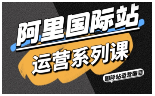 阿里国际站运营系列课,涵盖精准引流、直通车与全站推实战SOP,搭配AI效率工具包与高阶增长玩法-一支黑兰州