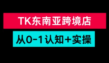 TikTok东南亚跨境从0-1认知实操课-一支黑兰州