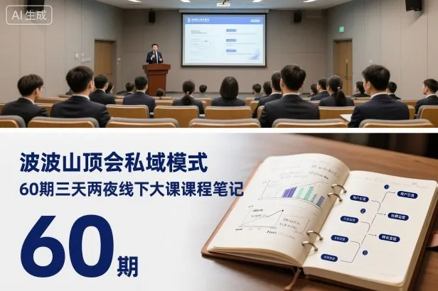 波波山顶会私域模式60期三天两夜线下大课课程笔记（文档）-一支黑兰州