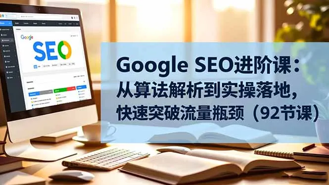 Google SEO进阶课：从算法解析到实操落地，快速突破流量瓶颈(92节课-一支黑兰州