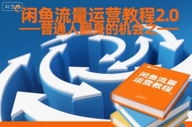 闲鱼流量运营教程2.0——普通人翻身的机会之一-一支黑兰州