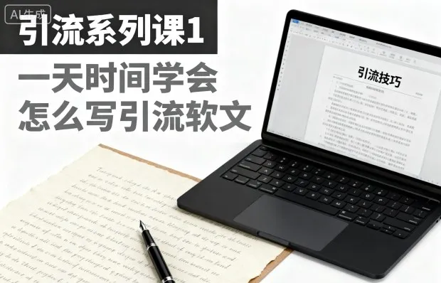 引流系列课1,一天时间学会怎么写引流软文-一支黑兰州