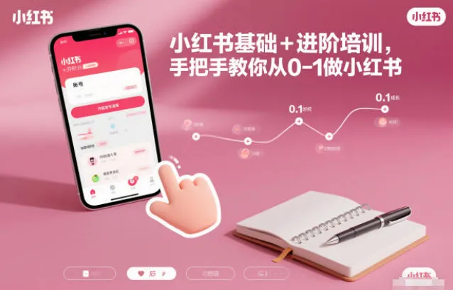 小红书基础+进阶培训，手把手教你从0-1做小红书-一支黑兰州