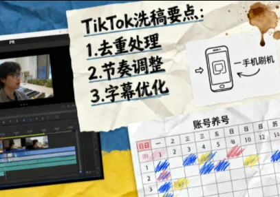 TikTok洗稿剪辑全流程课-一支黑兰州