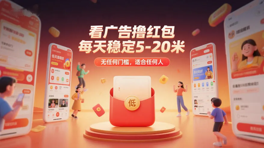 看广告撸红包,每天稳定5-20米,无任何门槛,适合任何人-一支黑兰州