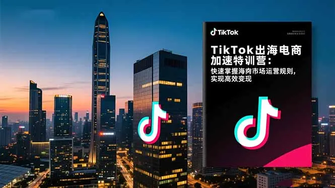 TikTok出海电商加速特训营-更新:快速掌握海外市场运营规则,实现高效变现-一支黑兰州