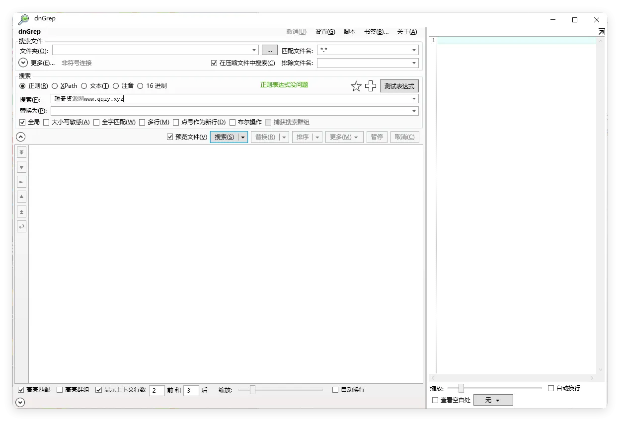 dnGrep文件搜索v4.6.95.0绿色版-一支黑兰州