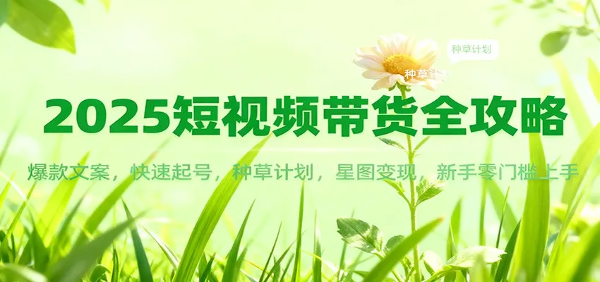 2025短视频带货全攻略：爆款文案，快速起号，种草计划，星图变现，新手零门槛上手-一支黑兰州