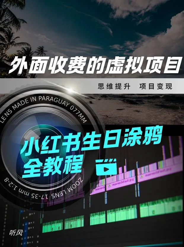 外面收费的小众虚拟项目,小红薯生日涂鸦,每日50-2张-一支黑兰州