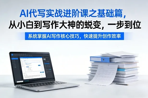 AI代写实战进阶课之基础篇，从小白到写作大神的蜕变，一步到位【揭秘】-一支黑兰州