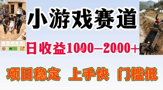 全年可变现项目，无门槛不露脸小游戏直播，日入1k+，长期稳定副业【揭秘】-一支黑兰州