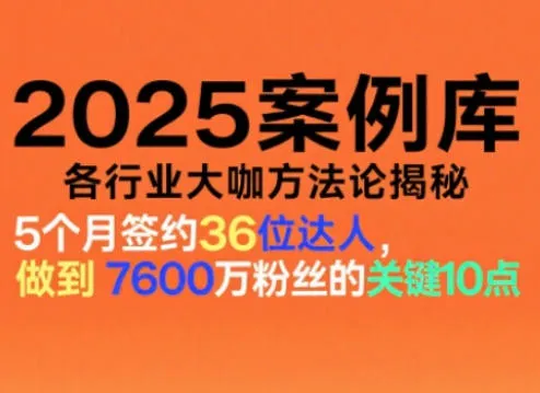 2025案例库，收录各行业大咖的方法论，各行业大咖方法论揭秘-一支黑兰州